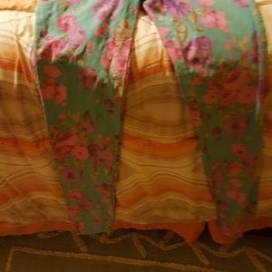 Floral leggings pants